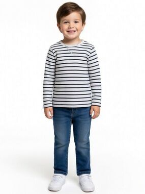 Boys Striped Long Sleeve Shirt
